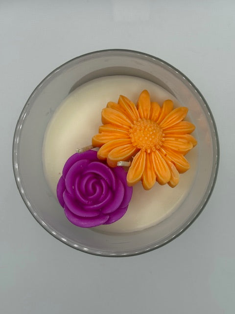 Rose Garden 16 oz Frosted Container Candle