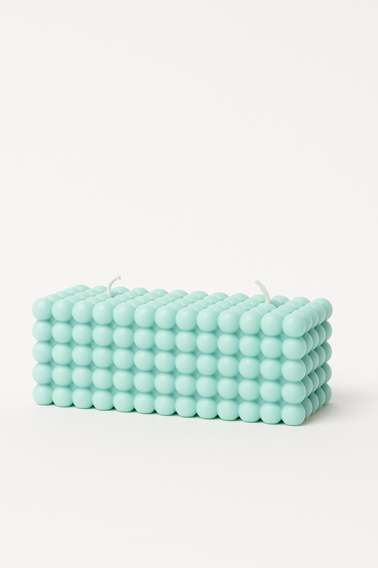 Bubble Candle - Large 3 Wick - Sea Moss & Aloe
