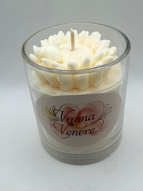 Black Violet & Saffron 10 oz Clear Container Candle