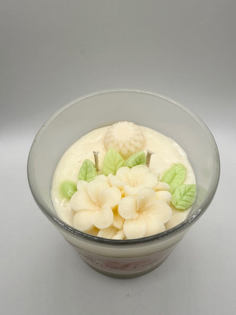 Black Violet & Saffron 16 oz Frosted Container Candle