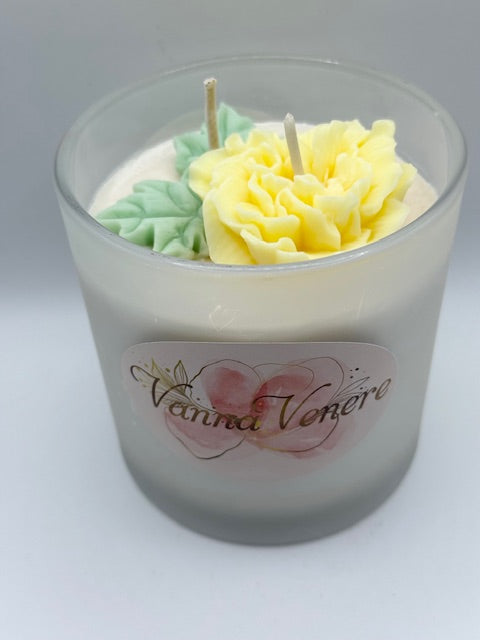 Black Violet & Saffron 16 oz Frosted Container Candle