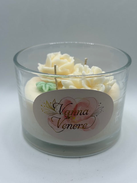 Tea Leaf & Jasmine White 15 oz Clear Container