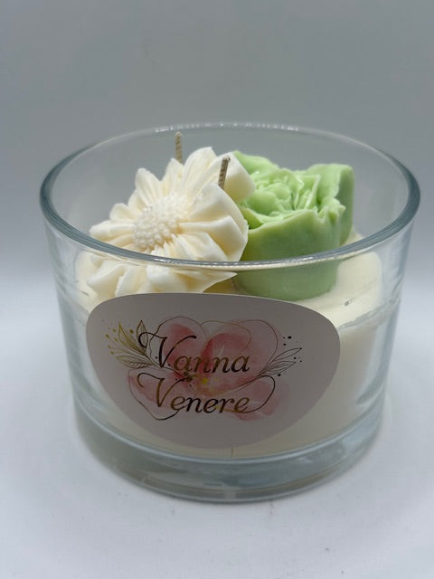 Tea Leaf & Jasmine White 15 oz Clear Container