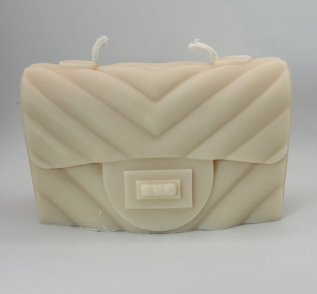 Cream Purse Candle - Beach Linen
