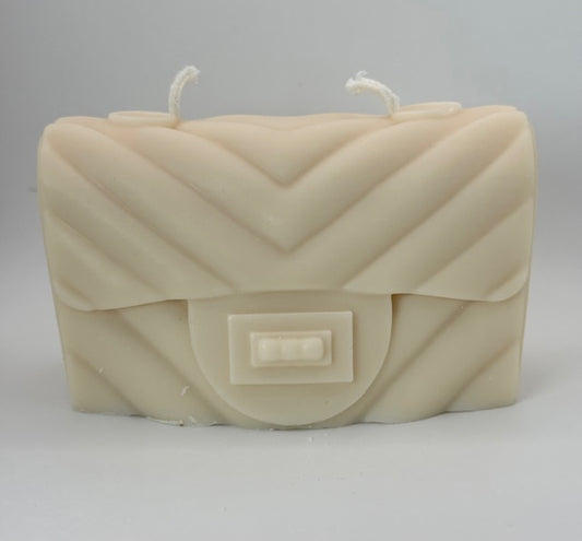 Cream Purse Candle - Beach Linen