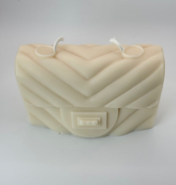 Cream Purse Candle - Beach Linen