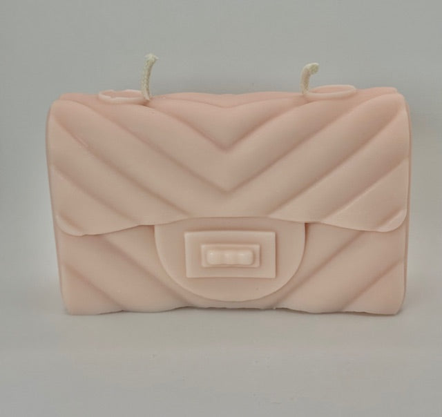 Blush Pink Purse Candle - Boho Rose