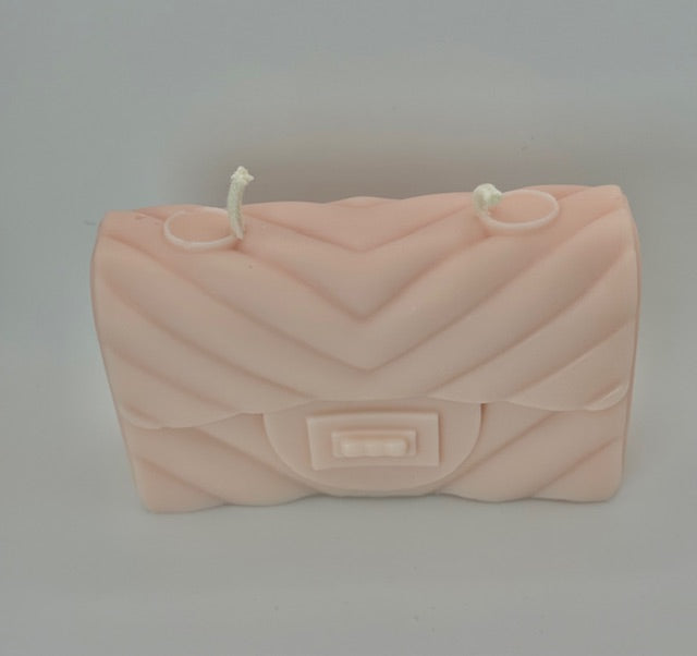 Blush Pink Purse Candle - Boho Rose