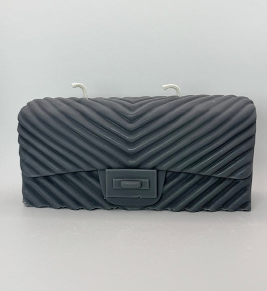 Matte Black Purse Candle - Divine Glow Scent - Large