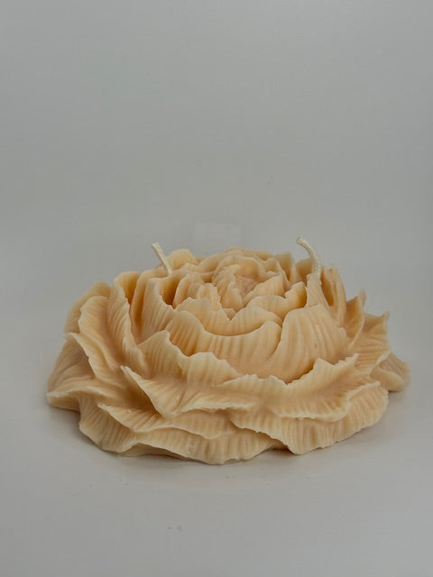 Peony Large Piller - English Garden Bloom Candle – 5.5" | 385g